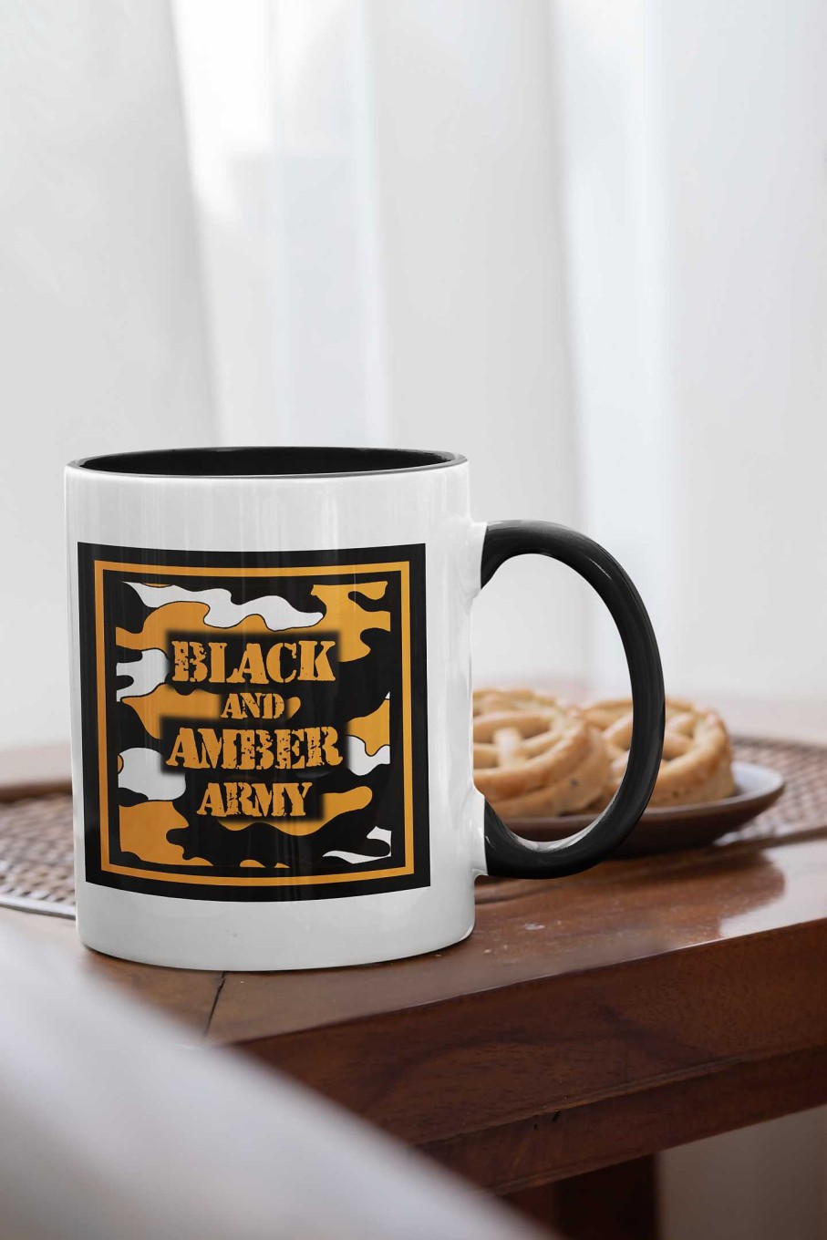 Gifts Originallyt Designs | Hull City - Inspired Black And Amber Army Design - 11Oz Mug