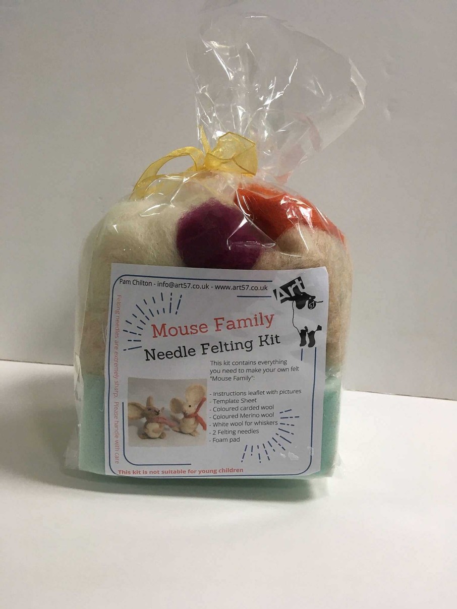 Gifts Art 57 | Needle Felting Mouse Kit