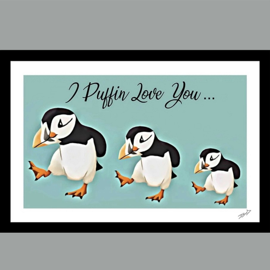 Gifts Aquamarine Art & Gifts | I Puffin Love You