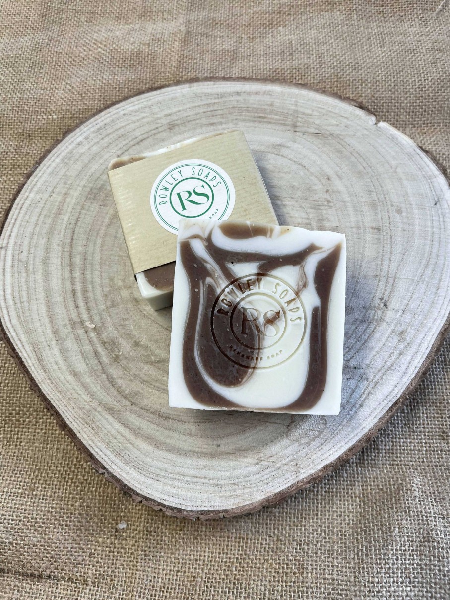 Gifts Rowley Soaps | Cocoa And Mint Cold Processed Soap Bar