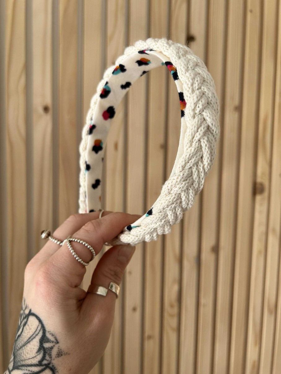 Accessories Loppys Lock Up | Macrame Headband-Natural