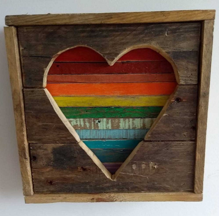 Gifts GPlank Furniture | Large Rainbow Heart