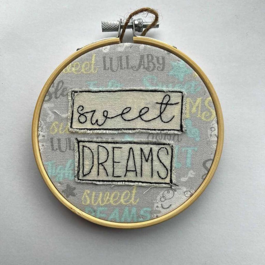 Gifts Chloe Reanne Embroidery | Sweet Dreams Quote Hoop