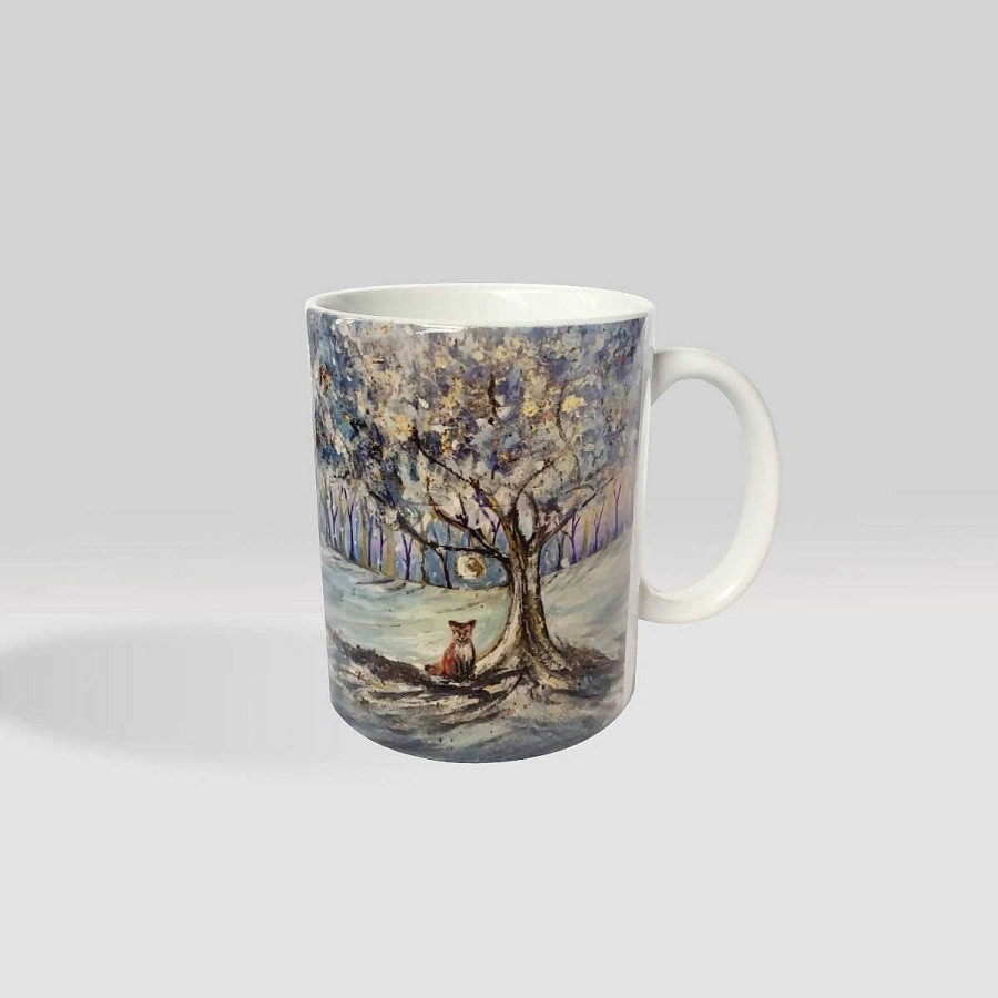 Gifts Emma Bateman Art | Fox In The Moonlight - Ceramic Mug