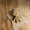 Accessories The Little Yarn Garden | Crochet Gingerbread Man Brooch