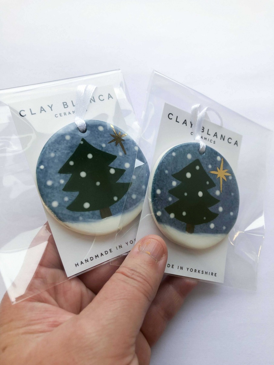 Ceramics & Pottery Clay Blanca - Ceramics | Holy Night Ornament, Hand-Painted