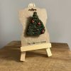 Accessories The Little Yarn Garden | Crochet Christmas Tree Brooch