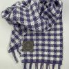 Accessories Weavable1 | Handwoven Lilac/White Check Scarf