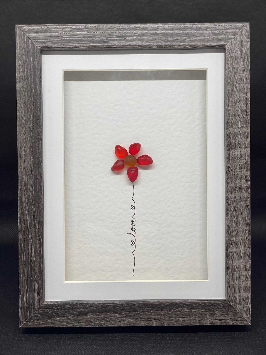 Gifts Pebble Art Design | Flower Of Love - Small