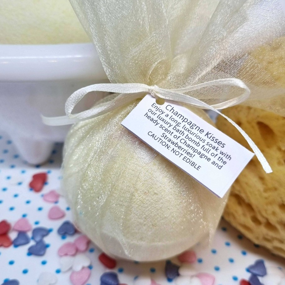 Bath & Body Little Shop of Lathers | Champagne Kisses Luxury Bath Bomb