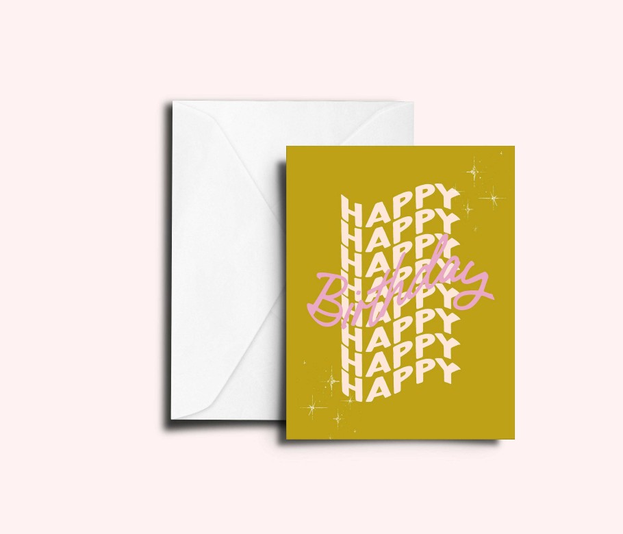 Gifts Ur My Type | Happy Birthday' A6 Greetings Card