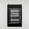 Gifts Originallyt Designs | Hull Fc - Inspired Psychedelic 'Old Faithful' Lyrics Art Print In Black